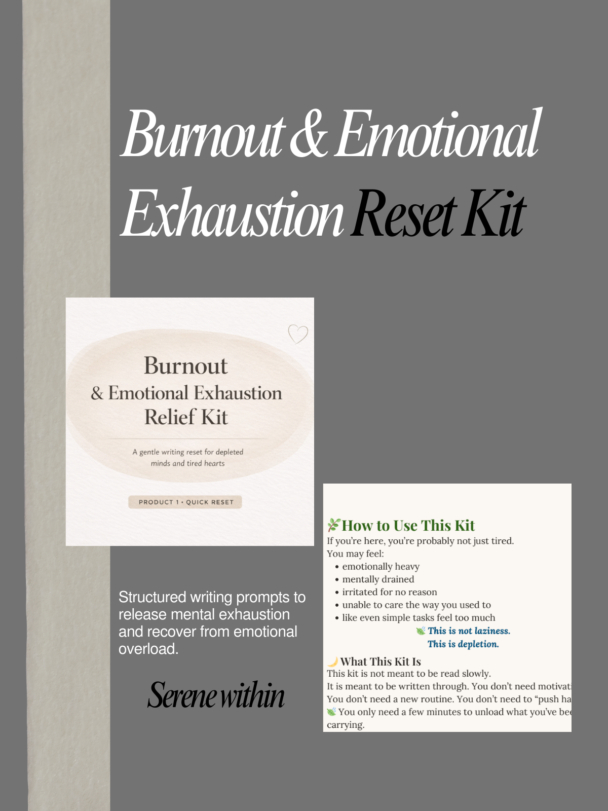 Burnout and Emotional Exhaustion Reset Kit cover